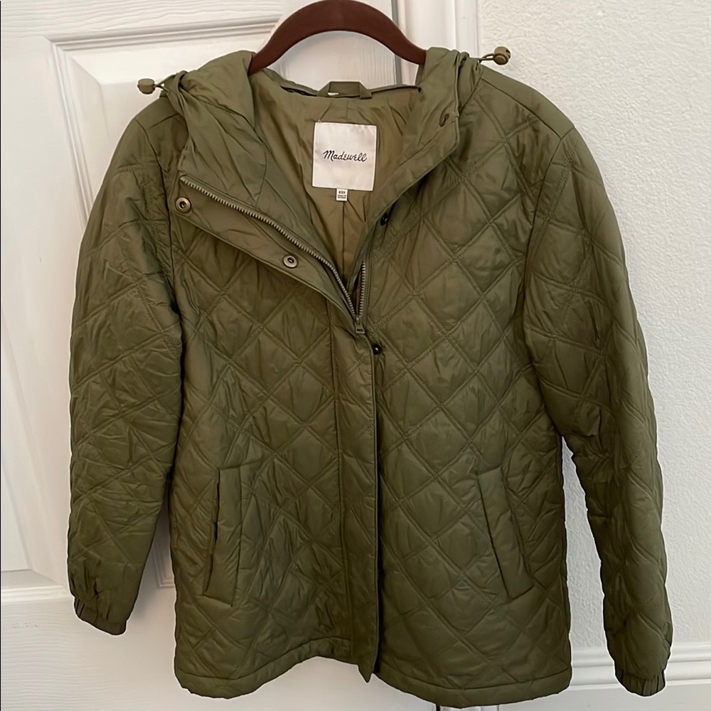 Madewell Women's Olive Quilted Jacket